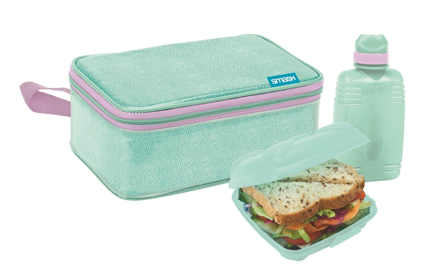 Teal All in One Lunch Bag and Box Solution Review