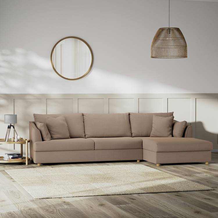 Habitat Holmfirth Right Hand Corner Sofa - Biscuit 0