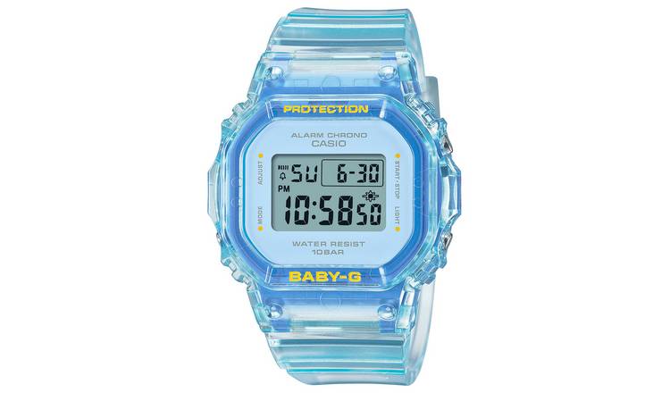 Casio Baby-G Digital Display Blue Bracelet Watch