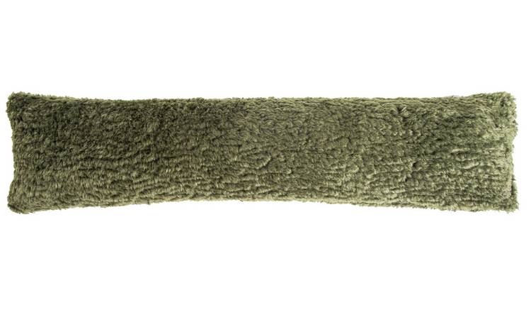 Habitat Shearling Draught Excluder - Moss Green