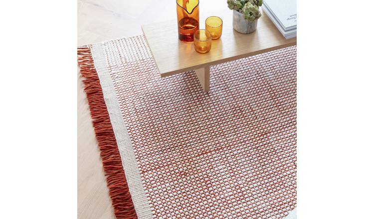 Asiatic Avalon Rust Wool Flatweave Rug - 170x120cm