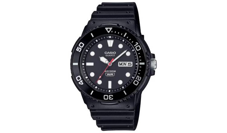 Casio Black Strap Analogue Watch 