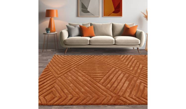 Asiatic Hague Desert Sand Wool Cut Pile Rug - 230x160cm