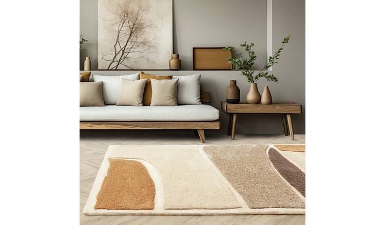 Asiatic Horizon Hessian Cut Pile Rug - 170x120cm