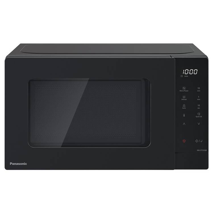Panasonic NN-ST22QBBPQ 20L 800W Standard Microwave - Black 0