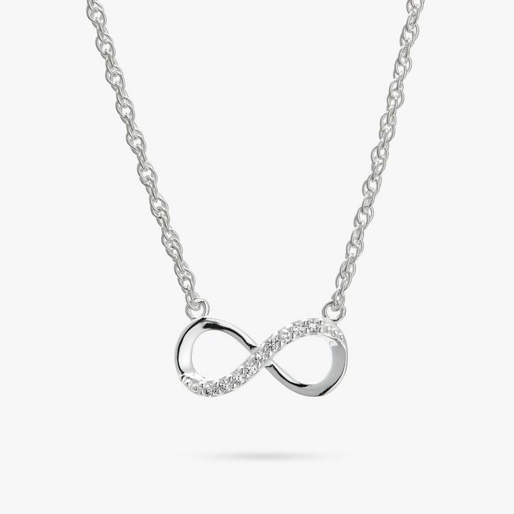 Revere Sterling Silver Infinity Pendant Necklace 0