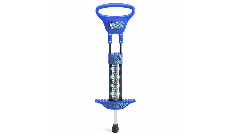 Xootz Wild Rider LED Pogo - Blue Tiger