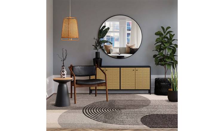 Asiatic Muse Retro Grey Cut Pile Rug - 150x80cm