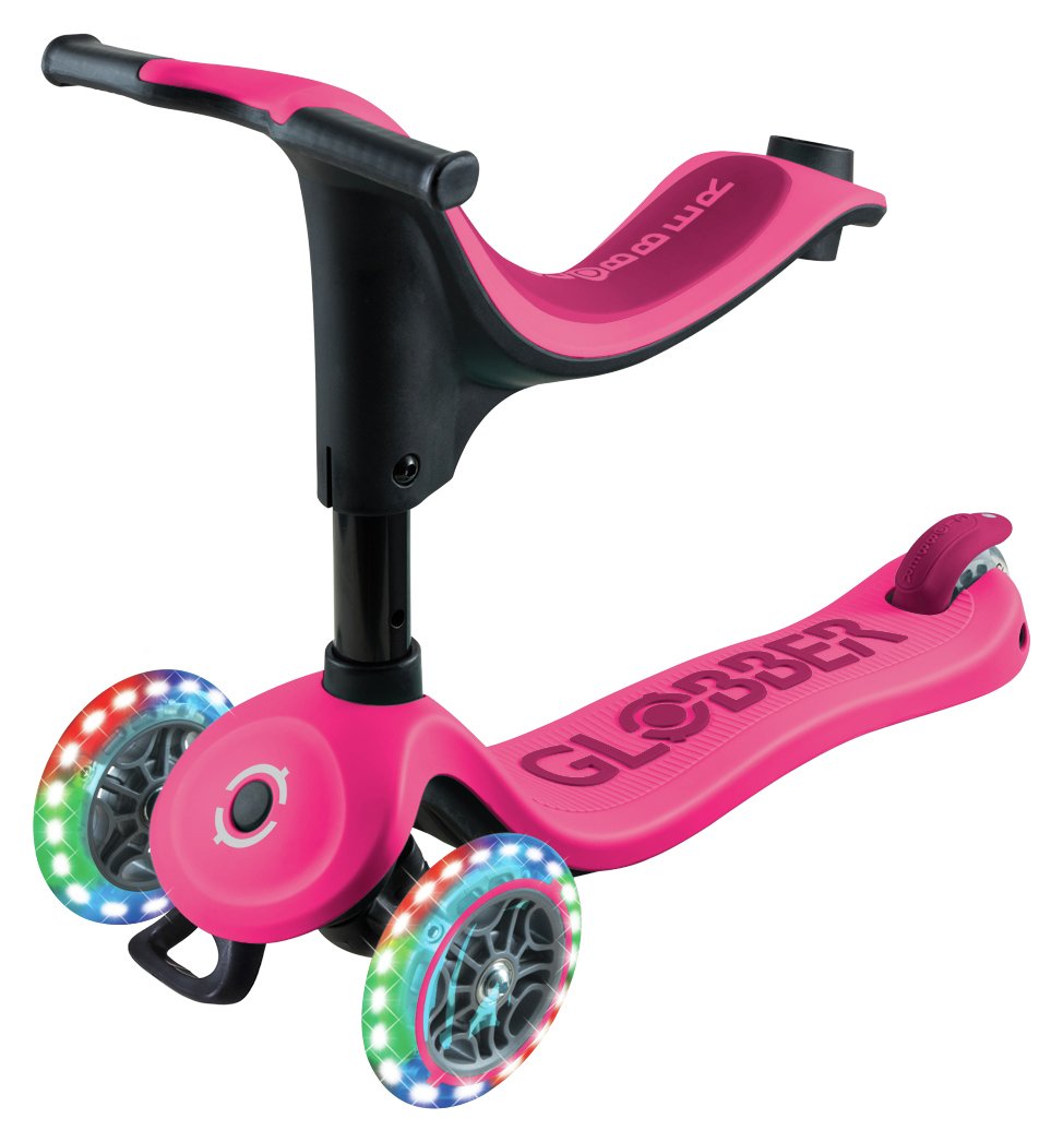 Buy Globber Go Up Sporty Lights 360 - Deep Pink | Kids scooters