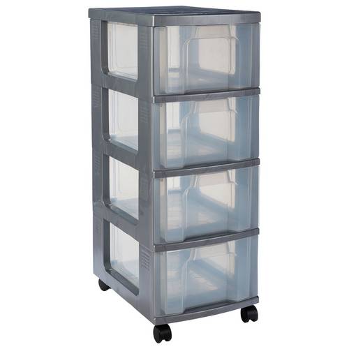 Buy Really Useful Heavy Duty 4 Drawer Tower Plastic Storage