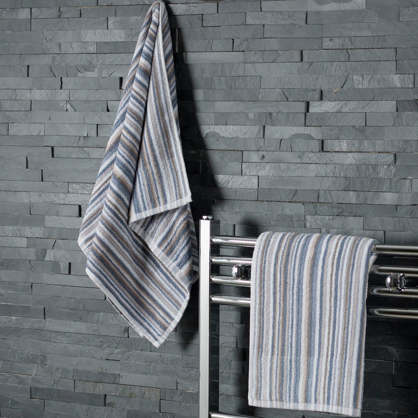 Silentnight Pair of Striped Hand Towels Review