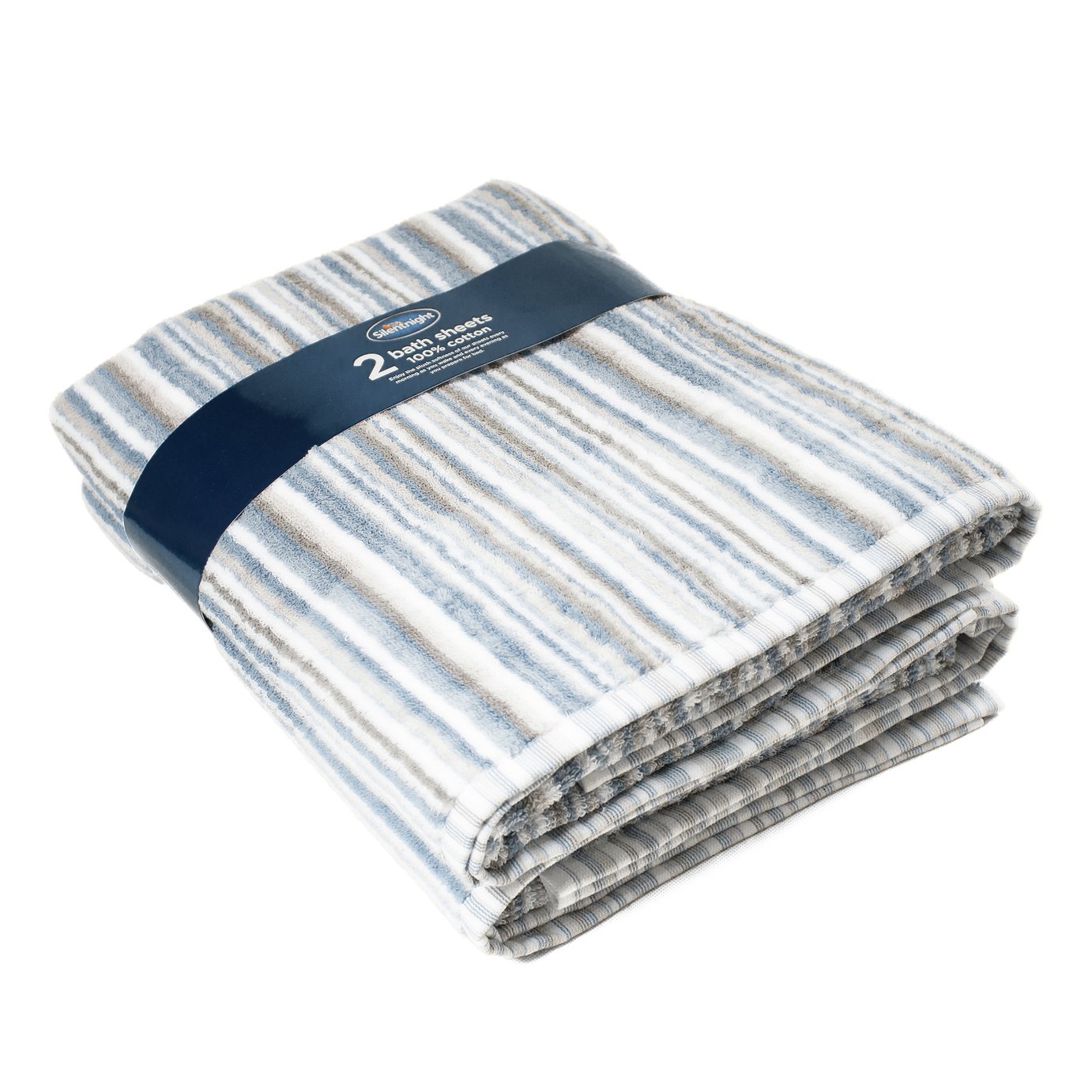 Silentnight Pair of Striped Bath Sheets Review