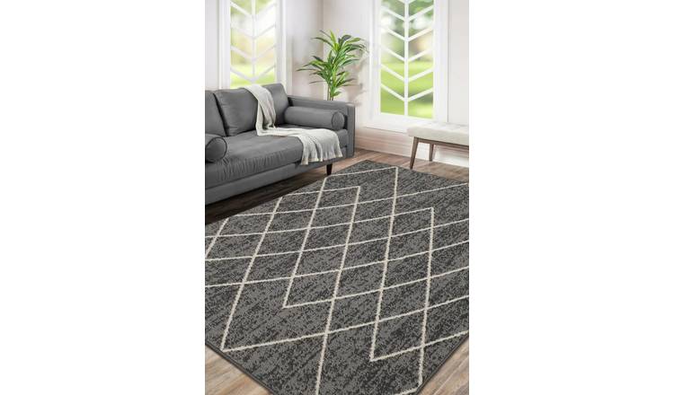 Homemaker Maestro Berber Grey Cut Pile Rug - 170x120cm