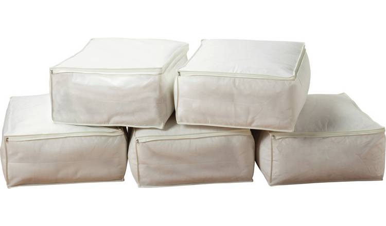 Buy Argos Home Bumper Value Cream Blanket Storage Bags Set Of