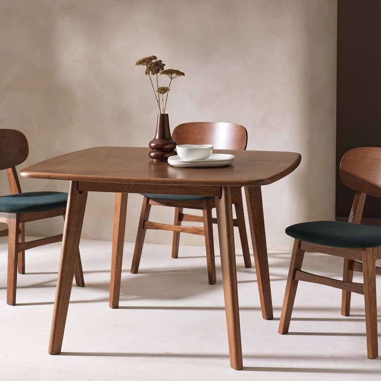 Habitat x Scion Esala Wood Veneer 4 Seater Dining Table 0