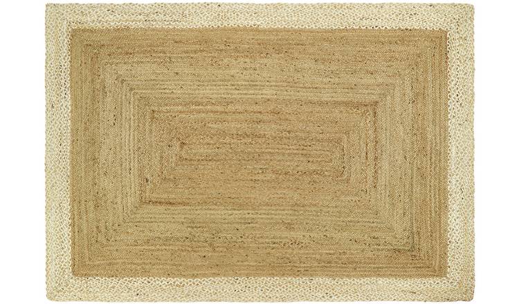 Origins Border Natural Jute Flatweave Rug - 230x160cm