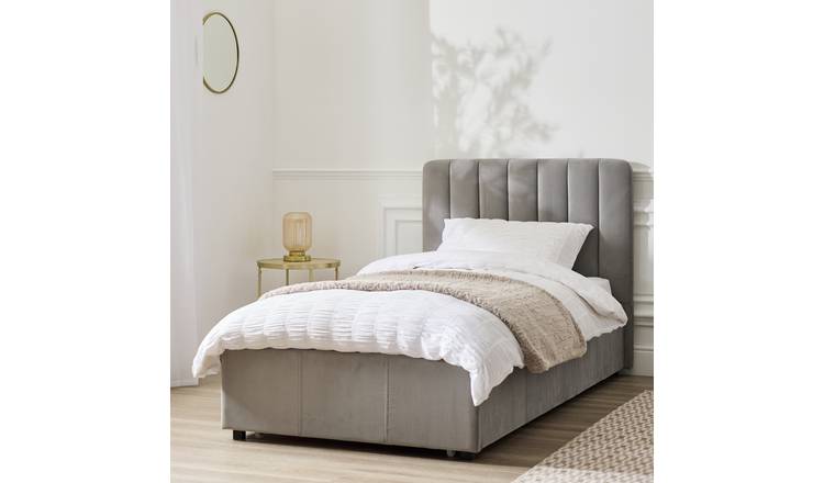 Argos Home Pandora Single 1 Drawer Storage Bed Frame - Grey