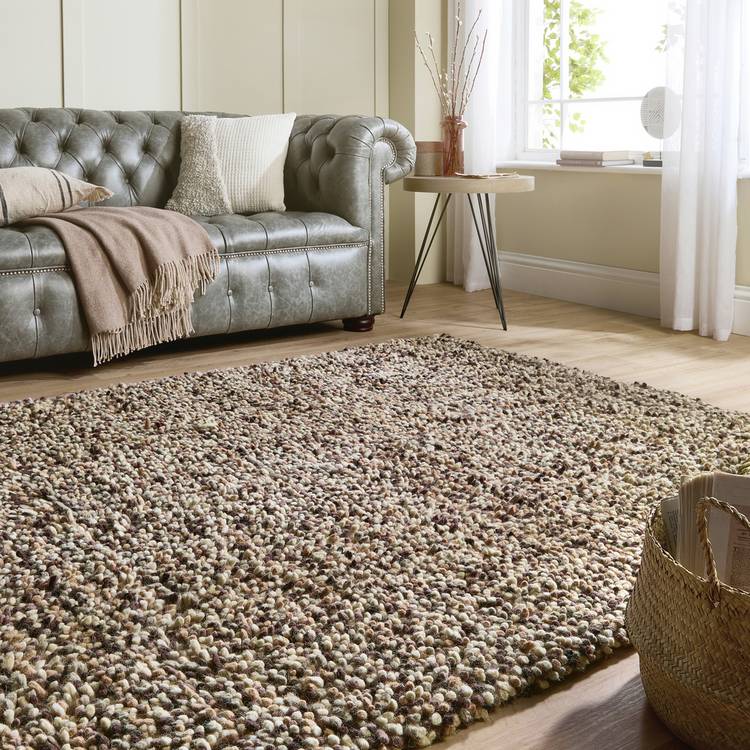 Origins Natural Wool Shaggy Rug - 170x120cm 0