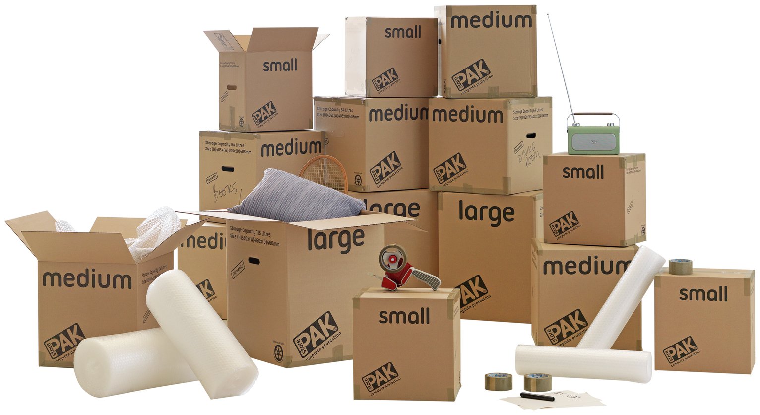 cardboard storage boxes for moving house