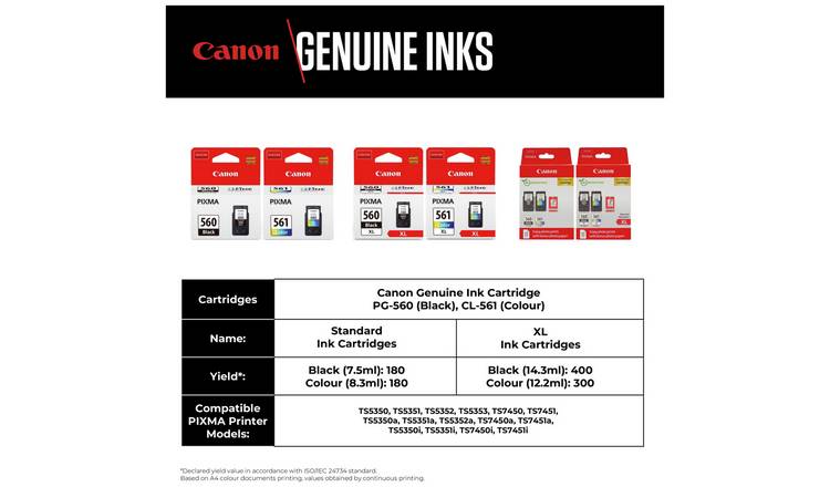 Buy Canon PG-560 Ink Cartridge - Black, Printer ink