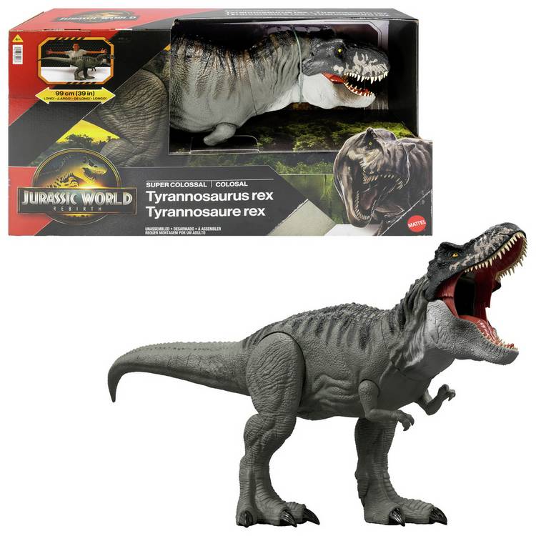 Jurassic World Rebirth Colossal Tyrannosaurus Rex Dinosaur 0