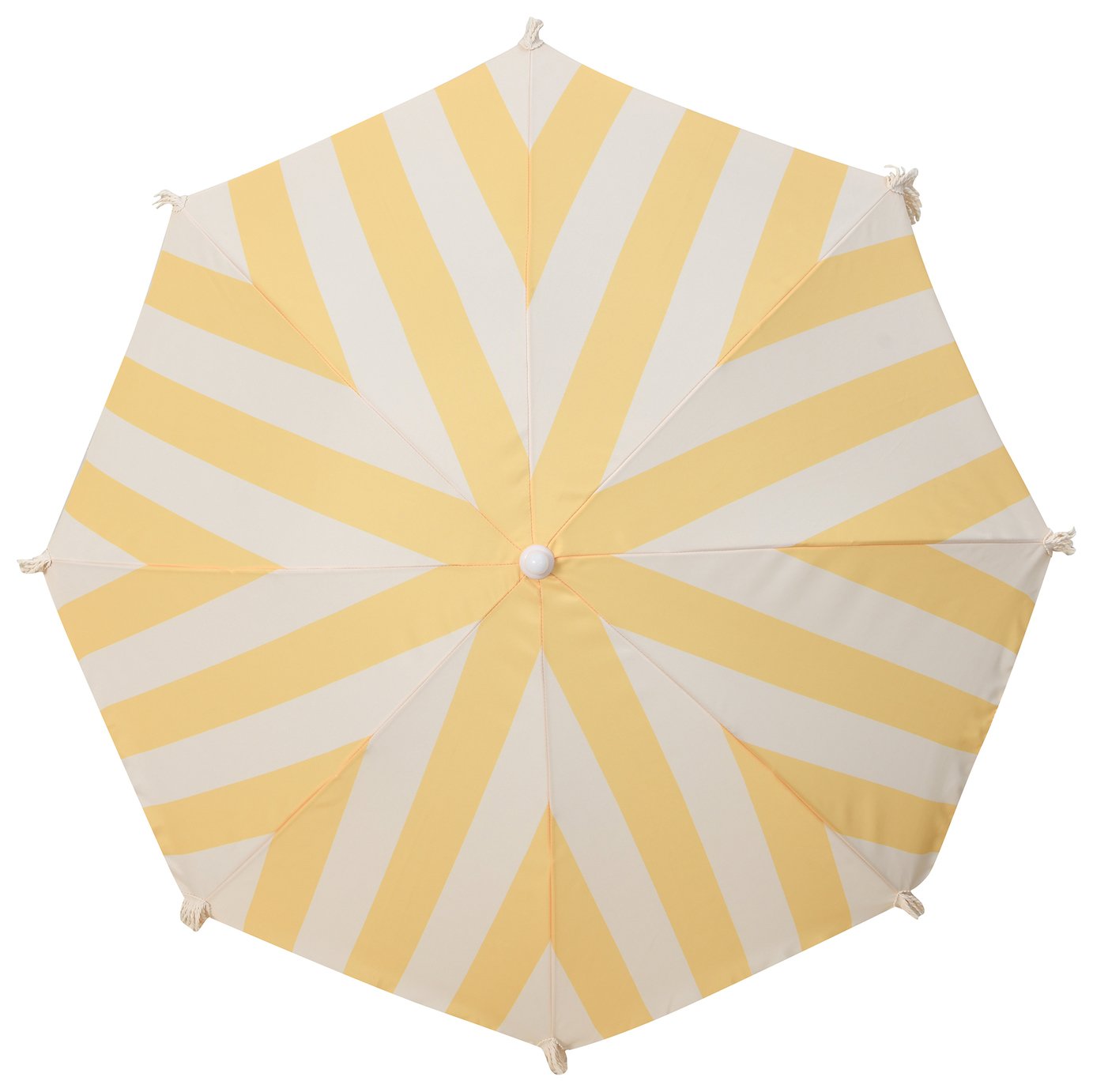 Buy Habitat 1.6m Tilting Garden Parasol - Yellow & White | Garden parasols  and bases | Argos