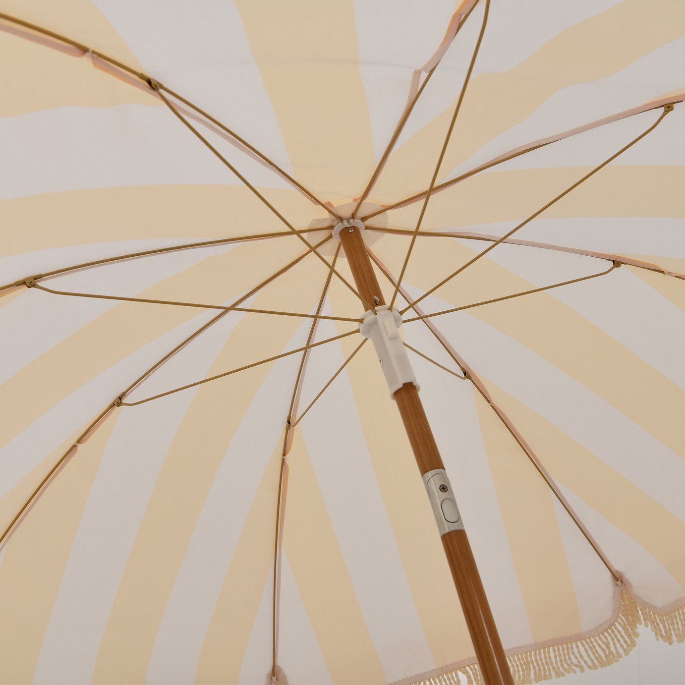 Buy Habitat 1.6m Tilting Garden Parasol - Yellow & White | Garden parasols  and bases | Argos