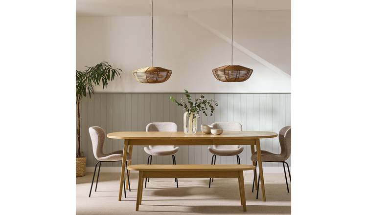 Habitat Etta Extending 6 - 8 Seater Dining Table - Oak