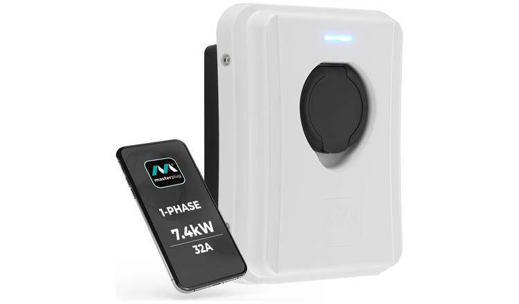 Masterplug Type 2 7.4kW EV Charger - White
