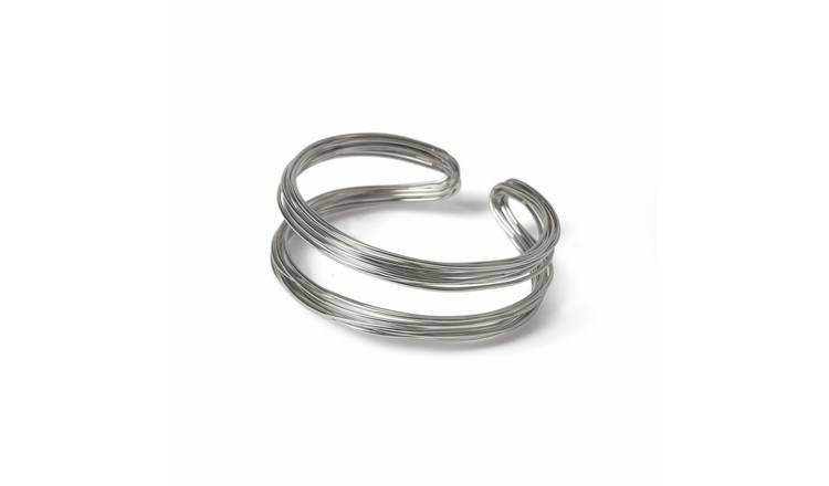 Freedom Silver Wire Cuff Bracelet