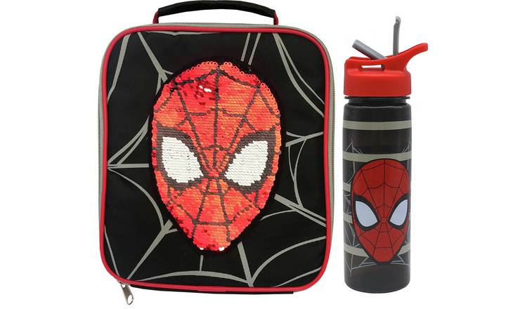 Spiderman Reversible Sequin Bag & Bottle - 600ml