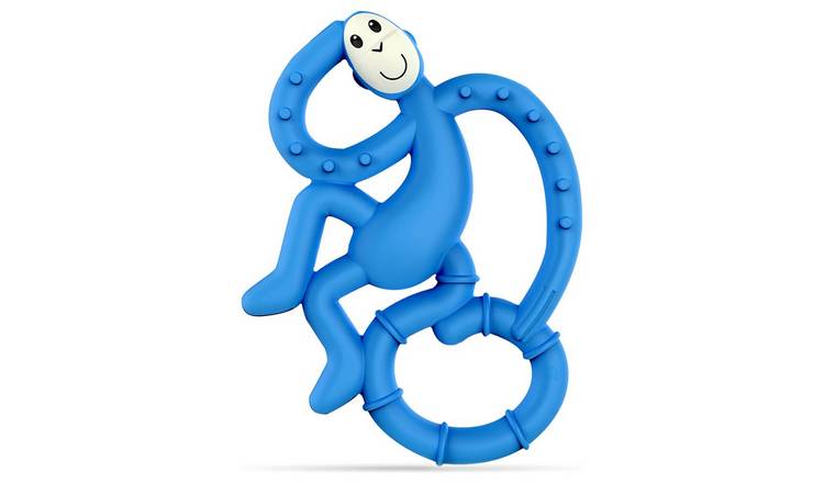 Matchstick Monkey Mini Monkey Teether - Blue