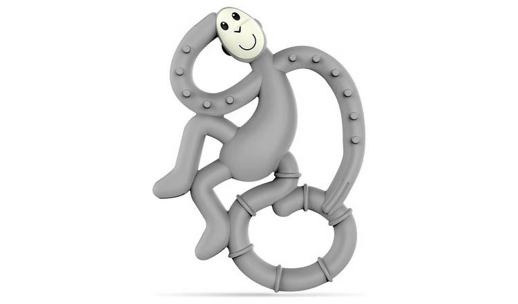 Matchstick Monkey Mini Monkey Teether - Grey