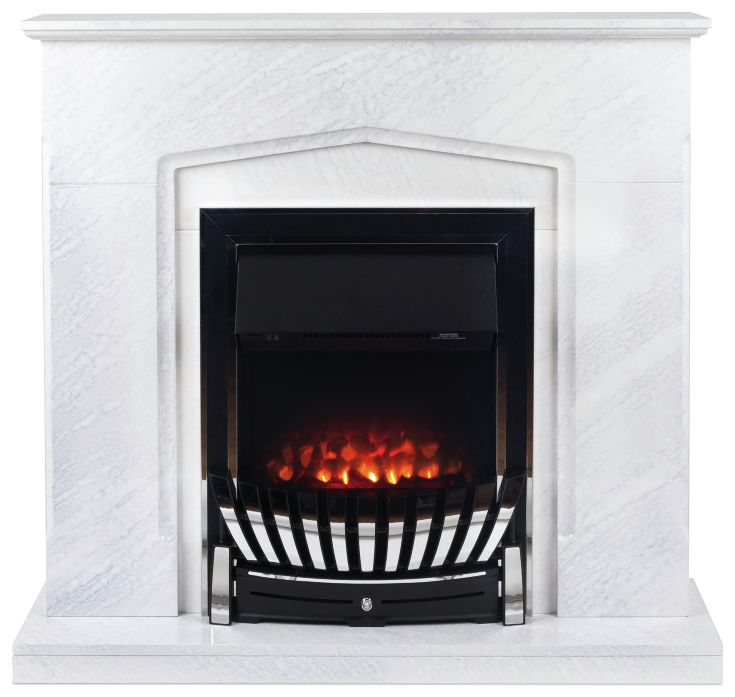 Beldray Galway Electric Fire Suite - White Marble Effect