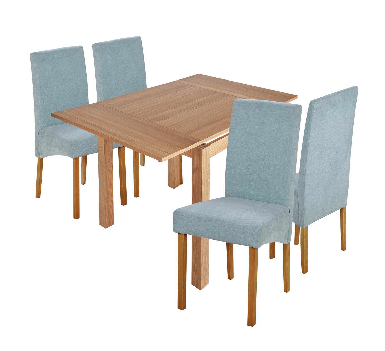 Argos Home Clifton Small Extendable Beech Table & 4 Chairs