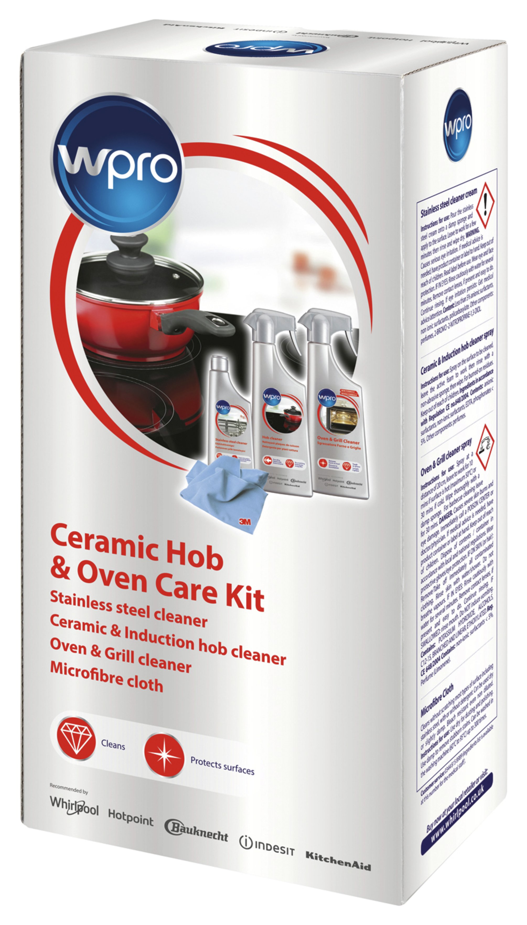 Wpro Universal Ceramic Hob and Oven Care Kit