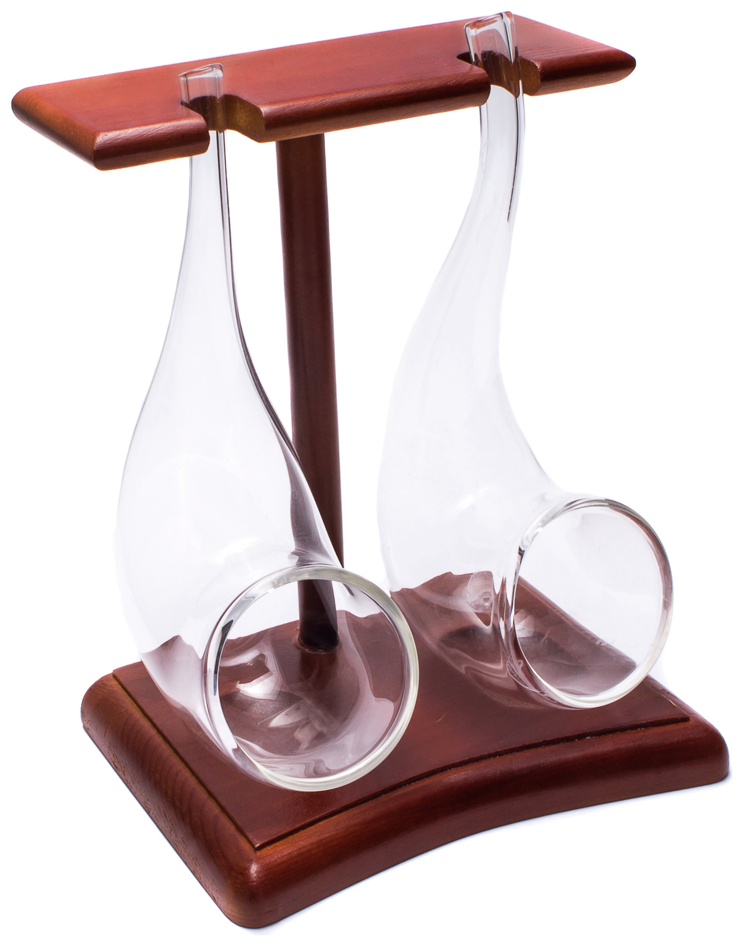 Vinology Pack of 2 Pipe Sipping Glasses with Stand
