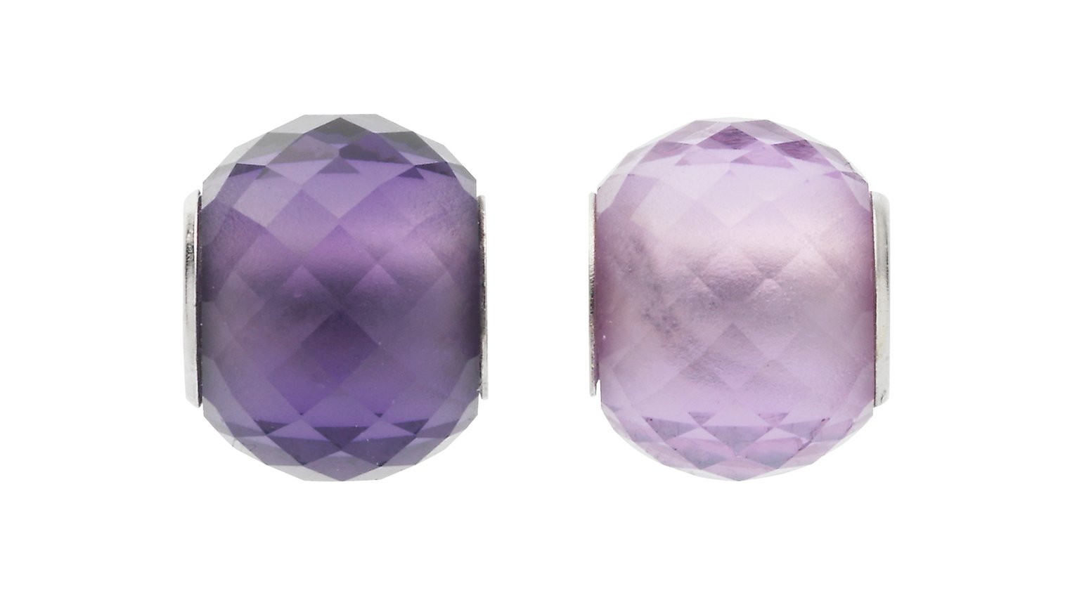 Moon & Back Silver Faceted Purple Glass Beads Review