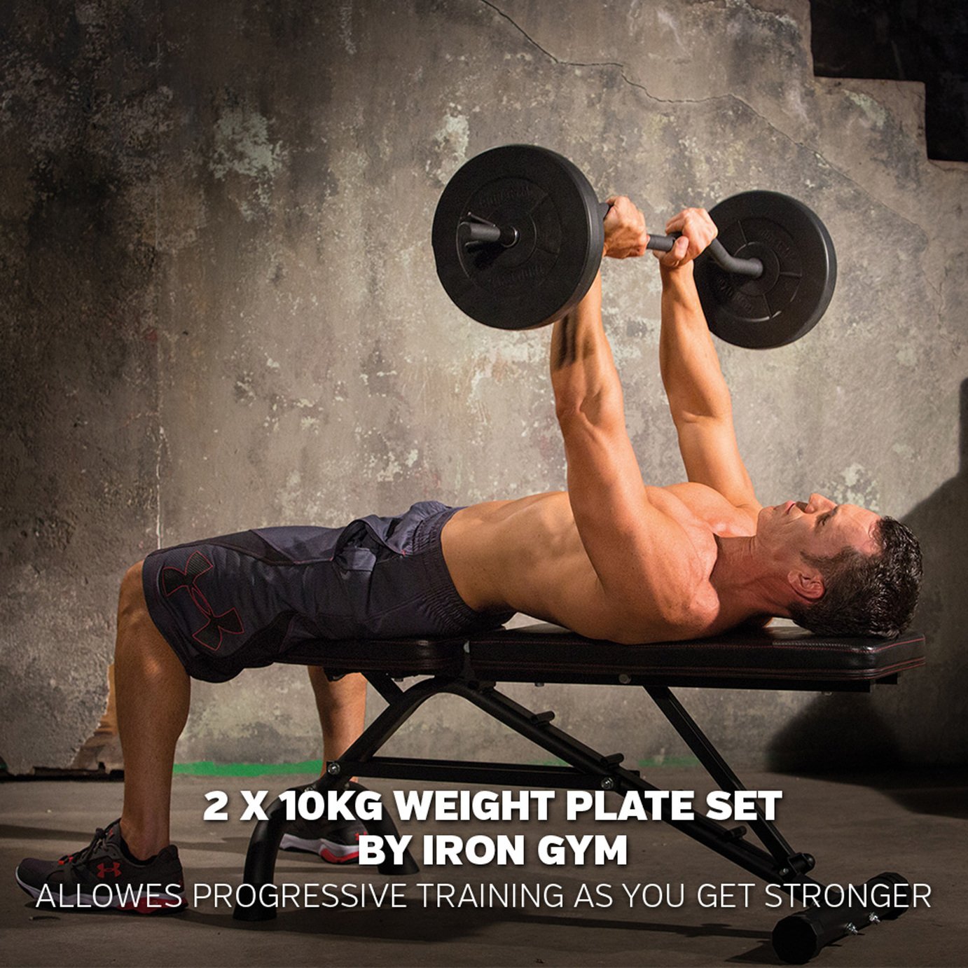 Iron Gym 20kg Plate Set 10 kg x 2 Reviews