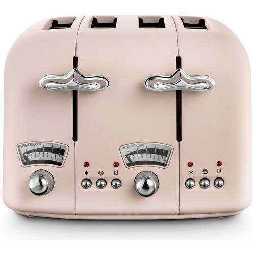 Buy De Longhi Cto4 Argento Flora 4 Slice Toaster Rose Toasters