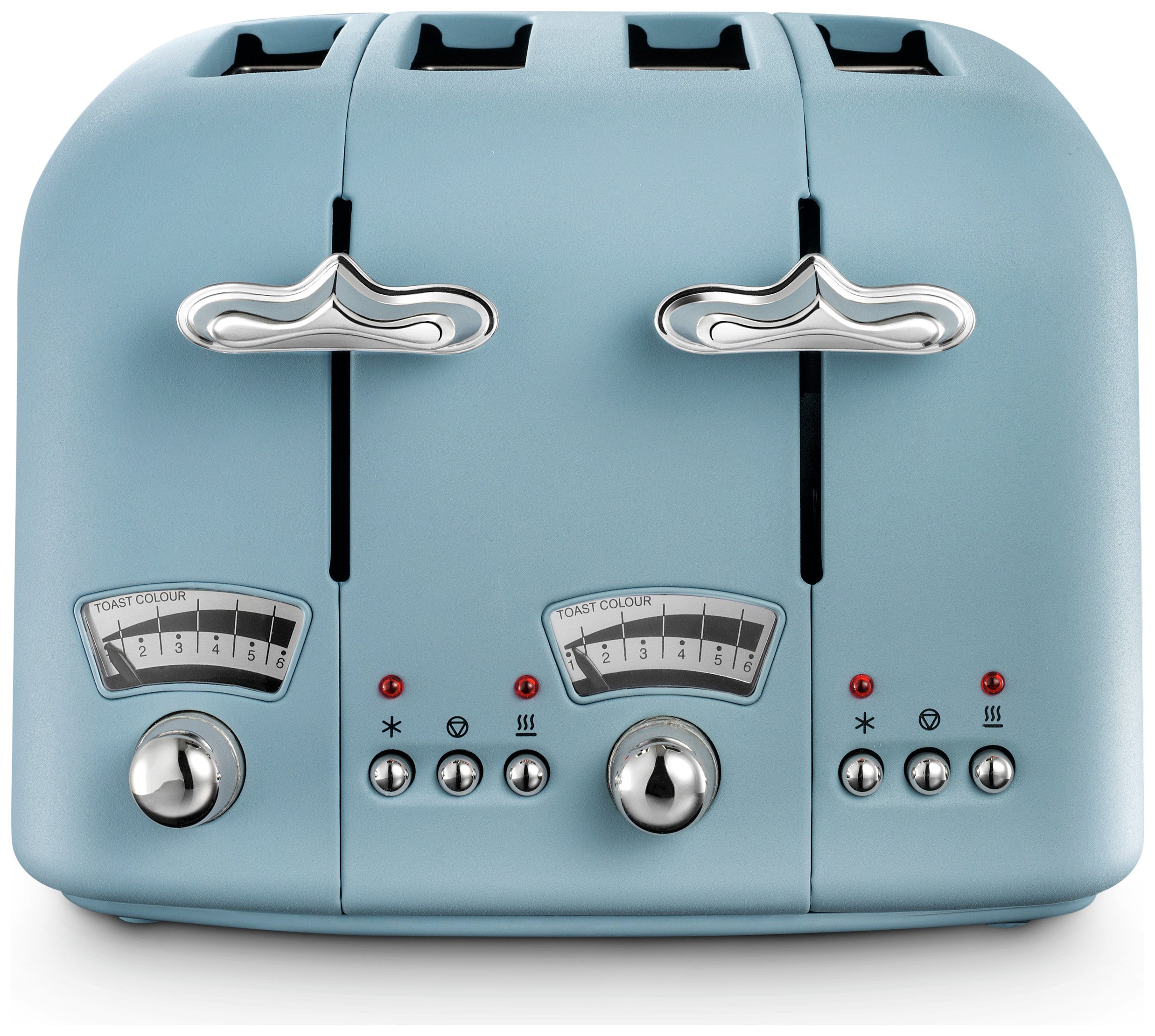 De'Longhi CTO4 Argento Flora 4 Slice Toaster - Blue