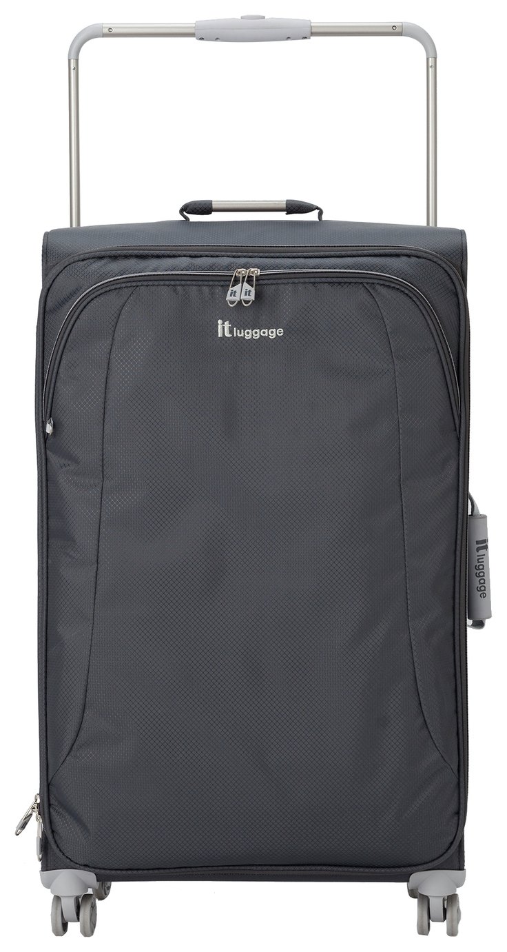 IT Luggage World's Lightest 8 Wheel Large Case - Charcoal