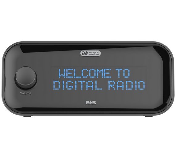 Acoustic Solutions DAB Clock Radio - Black