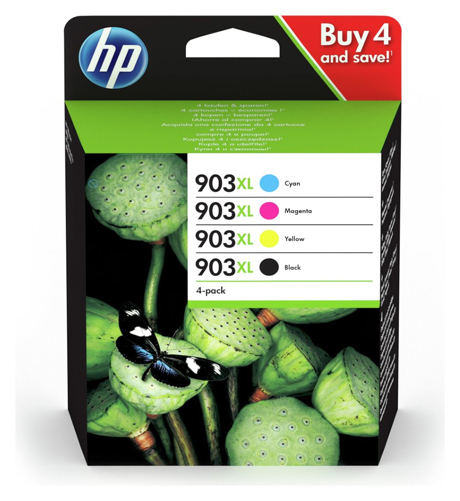 HP 903XL Black and Tri-Colour Ink Catridge Multipack