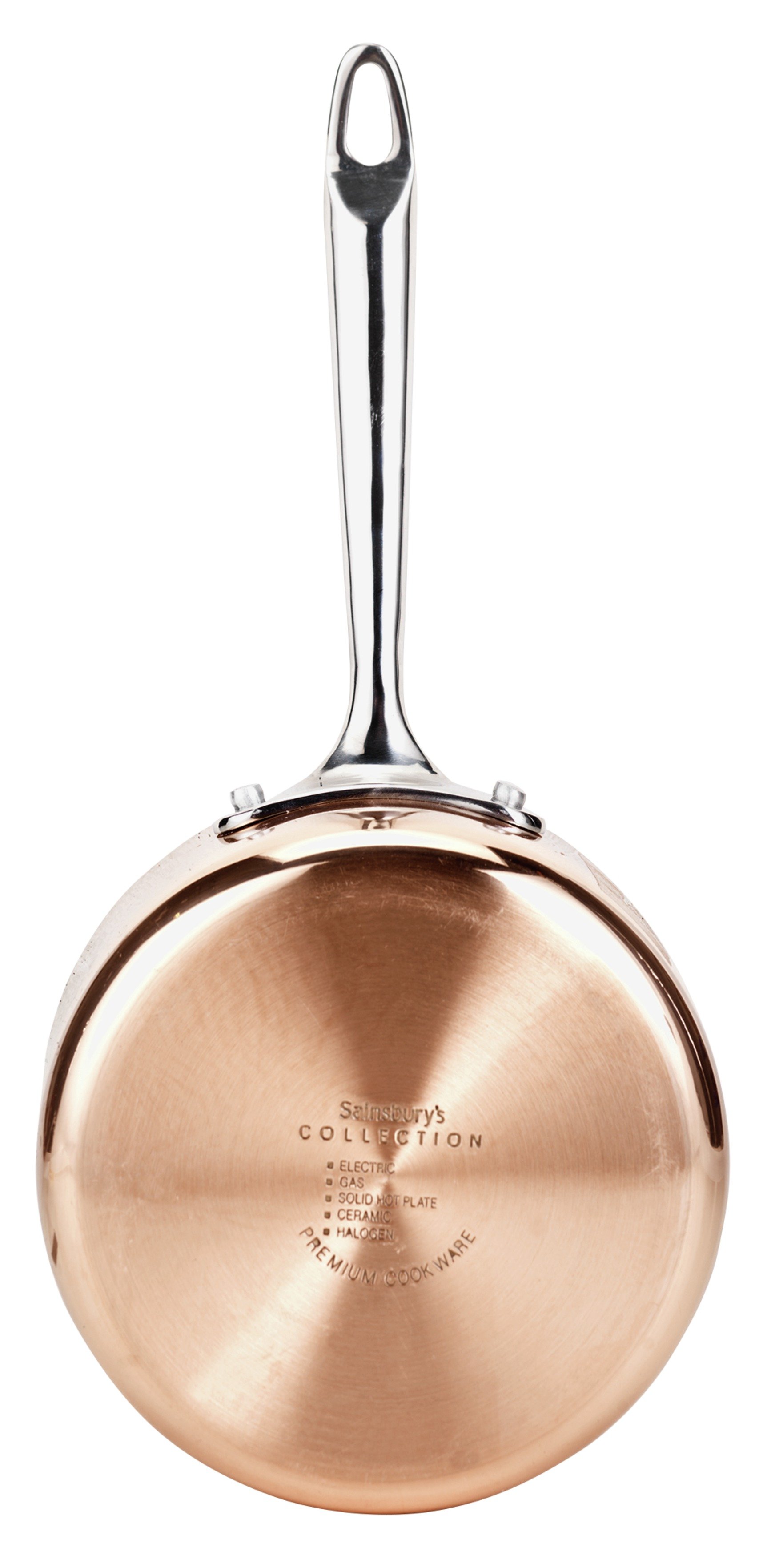 Sainsbury's Home Cooks Collection 16cm Copper Saucepan & Lid Reviews