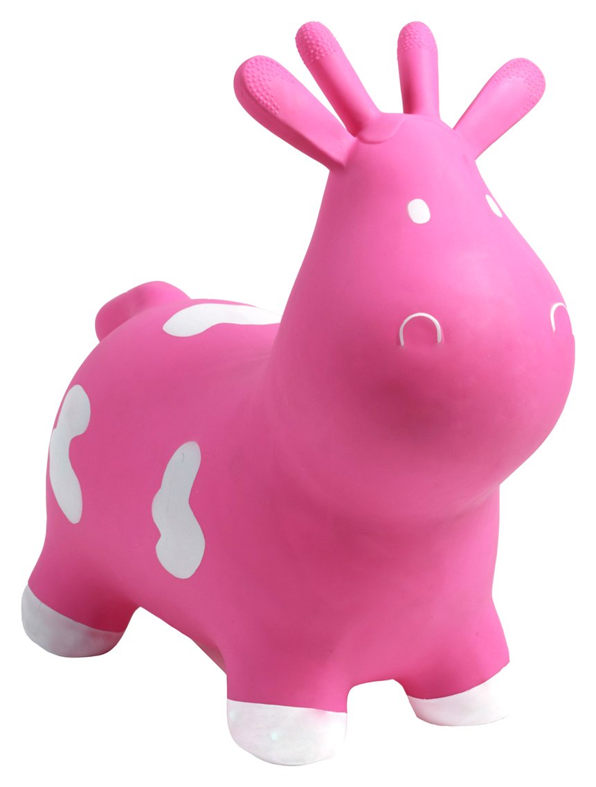 HappyHopperz Inflatable Bouncer Cow Pink HappyHopperz Inflatable Bouncer Cow Pink