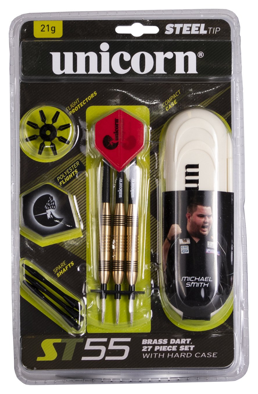 Unicorn ST55 21g Brass Darts Set - 27 Piece.