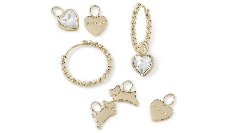 Radley 18ct Gold Plated Charm Earrings Set