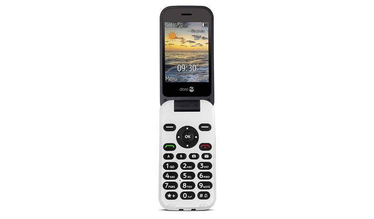 Buy Sim Free Doro 6620 Mobile Phone Black White Sim Free Phones
