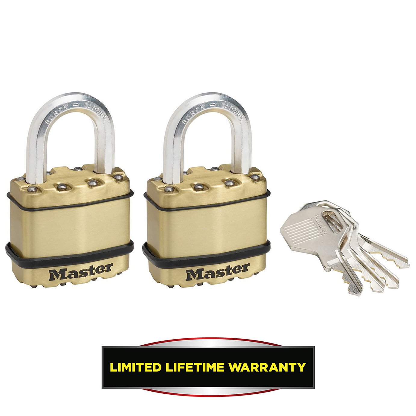 Master Lock Excell 45mm Laminated Padlock - Pack of 2